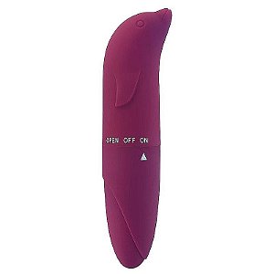 Vibrador de Ponto G - Golfinho Aveludado - SI Cor Vinho