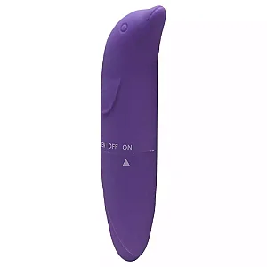 Vibrador de Ponto G - Golfinho Aveludado - SI Cor Roxo