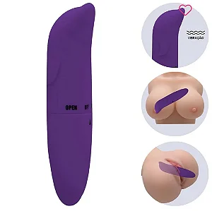 Vibrador de Ponto G - Golfinho Aveludado - SI Cor Roxo