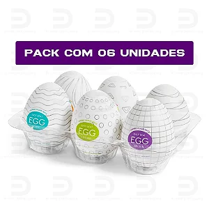 Kit Com 6 Egg Masturbador Lacrado Texturizado