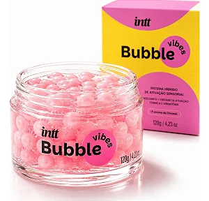 Bubble Vibes Produto 3 em 1: Desliza, Vibra e Aquece - 120g Intt