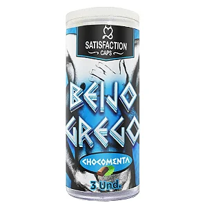 Beijo Grego Bolinhas Explosivas em Cápsulas Beijo Grego Chocomenta C/3 Unid