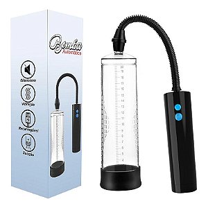 Bomba Peniana Automática 5 - Super Forte - Recarregável -22,0 cm de Comprimento, 7,0 cm de Espessura (Medidas Aproximad