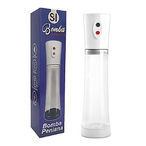 Bomba Elétrica Peniana- 3 Aneis de Silicone- 21cm de comprimento 7,5cm de diâmetro externo e 3 cm (medidas aproximadas)