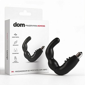 Massageador de Próstata e Períneo em Silicone com Vibração e Cerdas Estimuladoras - 11,5 x 3,8 cm