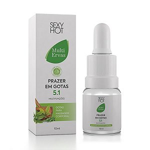 Prazer em Gotas 5.1 - Aloe Vera - Multifunções- Retardante, Excitante, Lubrificante, Esfria e Esquenta