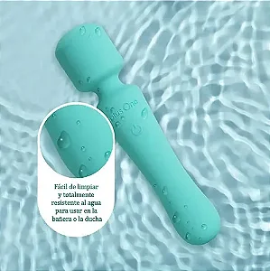 Vibrador de Varinha à Prova d'Água Plus One- 10 Modos de Vibração Diferentes-SEM FIO- RECARREGÁVEL-