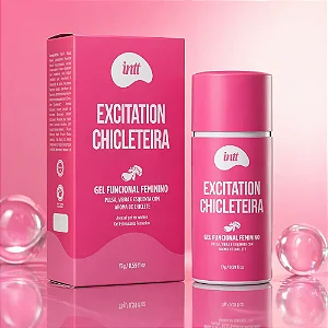 Excitation Gel Funcional Excitante Feminino Chicleteira Aquecimento, Contração e Pulsação-AROMA CHICLETE