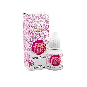 For Lady é um Excitante Feminíno-Ondas de Calor, de Pulsação e Vibração-8ml