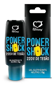 Power Shock Gel Lubrificante Excitante Eletrizante Neutro Uso Unissex 15ml