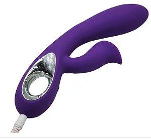 Vibrador de Clitóris e Ponto G Recarregável Com 20 Modos de Vibrações- Mais Que Perfeito Cor: Roxo-Carregador USB