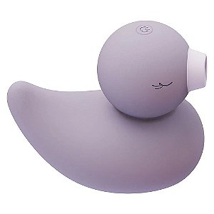 Sugador de Clitóris em Formato Patinho-5 Modos de Pulsação10 Modos de Vibração -Recarregável- Cor Lilas-