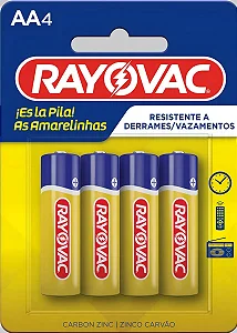 Pilhas AA Rayovac C/4 Pilhas Amarelinhas-