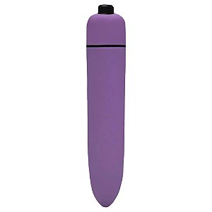 Bullet Vibrador de Clitóris - Cápsula- Utiliza 1 pilha AAA -1 PILHA BRINDE- Roxo - Aveludado