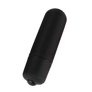 Vibrador Para Estimular o Clitóris - Power Bullet - 5 cm - Utiliza 3 baterias LR44 ( Inclusas)1 Modo de vibração- Black