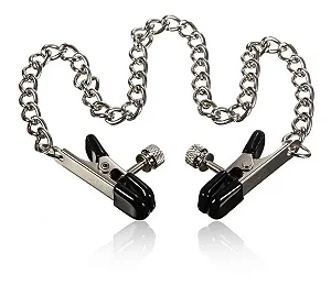 Grampos Para Seios com Corrente - Prendedor de Mamilo - BLACK-