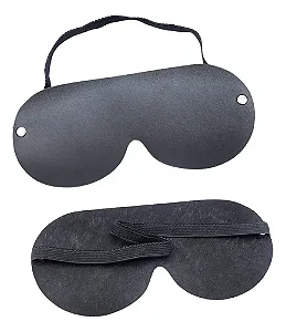 Venda Tapa Olhos Em Couro Sintético Cor Preto