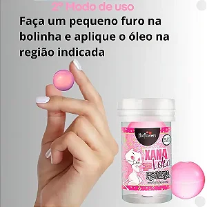 Bolinha Hot Ball Xana Loka Esquenta Esfria E Vibra Bolinhas Explosivas Com 2 Unid/
