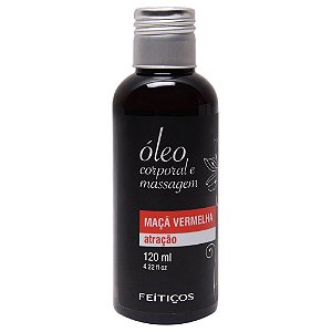 Óleo Corporal  Massagem 120ML Feitiços Aromáticos Maçã Vermelha