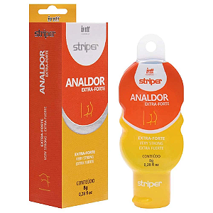 Gel  Anestésico Conforto Para Sexo Anal Striper ANALDOR Relaxante Extra Forte 08g -INTT