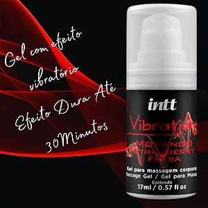 Vibration! Gel  Que Vibra Power 17Ml Intt- Sabor Morango
