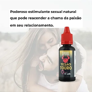 Tesão de Touro Estimulante Afrodisíaco Natural 20ml