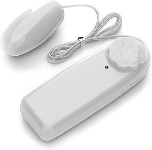 Massageador Capsula Vibração de Multivelocidade Branco  2 PILHAS BRINDE