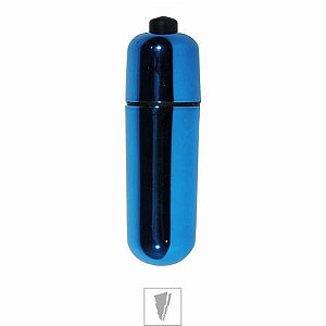 Vibrador Para Estimular O Clitóris - Power Bullet - 5 Cm  Azul Metálico