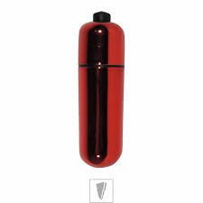 Vibrador Para Estimular O Clitóris - Power Bullet - 5 Cm  Vermelho Metálico
