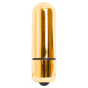 Vibrador Power Bullet Mini Estimulador de Clitóris Dourado