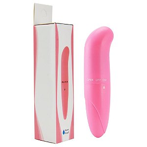 Vibrador Ponto G em ABS Liso Rosa