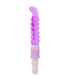 Vibrador Com Capa Escalonada Removível 21,5cm Lilás