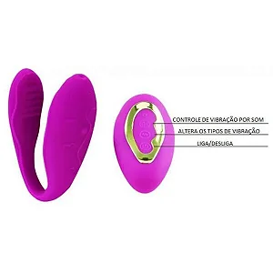 Vibrador Para Casal C/ 30 Vibraçoes Pretty Love Vox Vibe - Vibrador para Casal - Controle Remoto - Recarregável