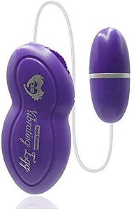Vibrador Em Silicone Vibrating Egg Cor  Roxo ( PILHAS BRINDE)