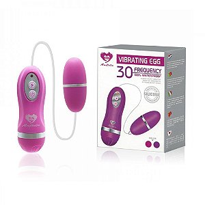 Vibrador Egg com Controle Remoto e 30 Modos de Vibração a Prova D' água Miss Collection Pink