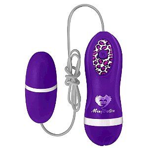 Vibrador Mini Egg em Silicone com 1 Modo de Vibração Cor Roxo ( PILHAS BRINDE)
