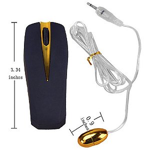 Vibrador Multi-Speed  com Multivelocidade e Controle Formato Mouse  2 PILHAS DE BRINDE