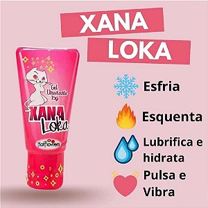 Gel Lubrificante Excitante Xana Loka  Vibrações-> Esfria Aquece e Vibra -15g