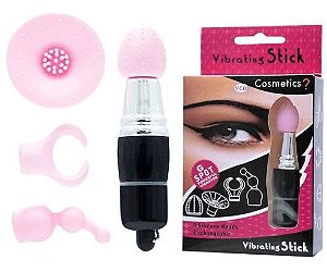 Vibrating Stick - Mini Massageador Multivelocidade Cor Preto/Rosa