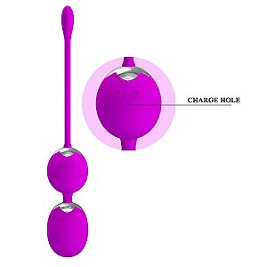 Bolas De Pompoar Com 12 Modos De Vibração E Controle Wireless Pretty-CABO USB