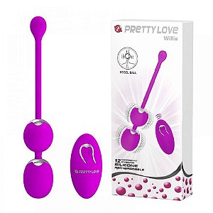 Bolas Para Pompoar Com 12 Velocidades E Controle Wireless Importação- Pretty Love