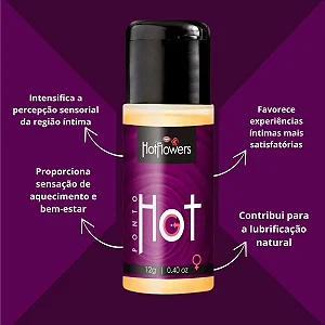 Excitante Feminino Hot Ponto G 12g Hot Flowers