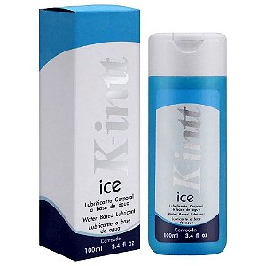 Lubrificante A Base De Água K-Intt Ice Gel Deslizante Com Efeito Gelado 100ml