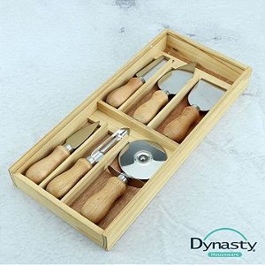 Kit para Queijo em aço inox