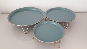 Porta Doce Metal  - 3 Peças