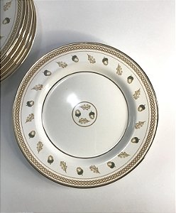 Prato Sobremesa CLASSIC NUTS Filete Ouro 6 pçs  1* CLASSIFIC