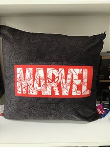 Almofada fibra Veludo Marvel Logo 40x40 cm