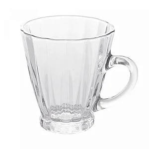 Cj 4 Xícaras para Café de Vidro RADIAL 160ml