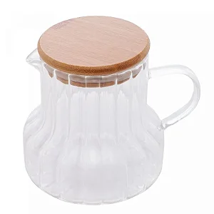 Jarra de Vidro c/ tampa de Bambu CLASSIC 500ml