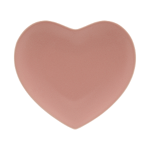 Coração Decorativo de cerâmica HEART Rosa 13,5x12,5x2cm